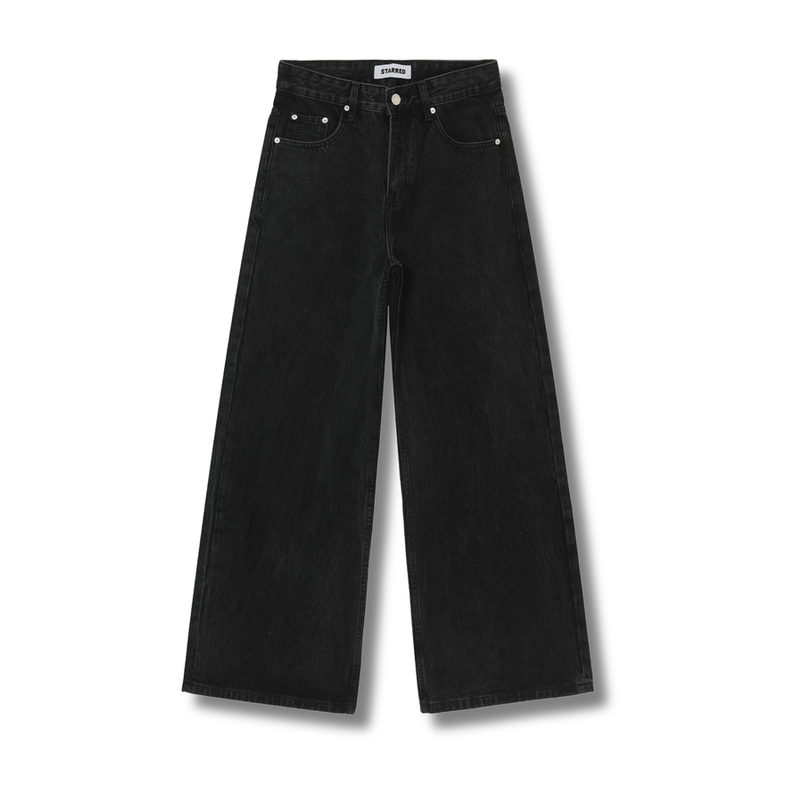 Washed Black Denim