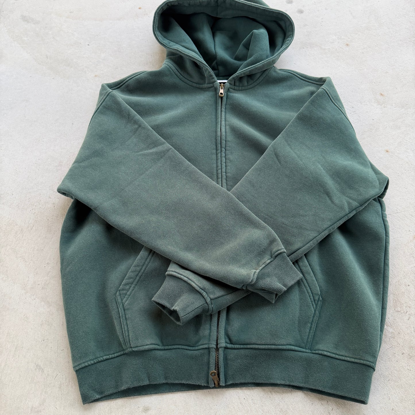 Pine Green Zip Up