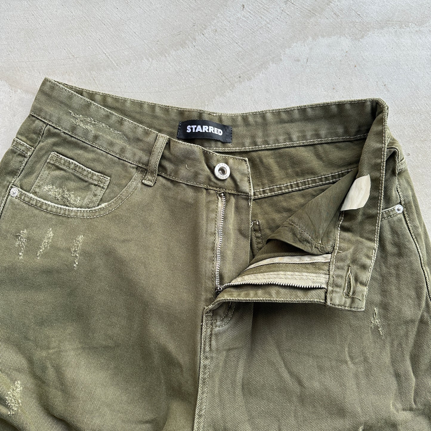 Army Distressed Denim