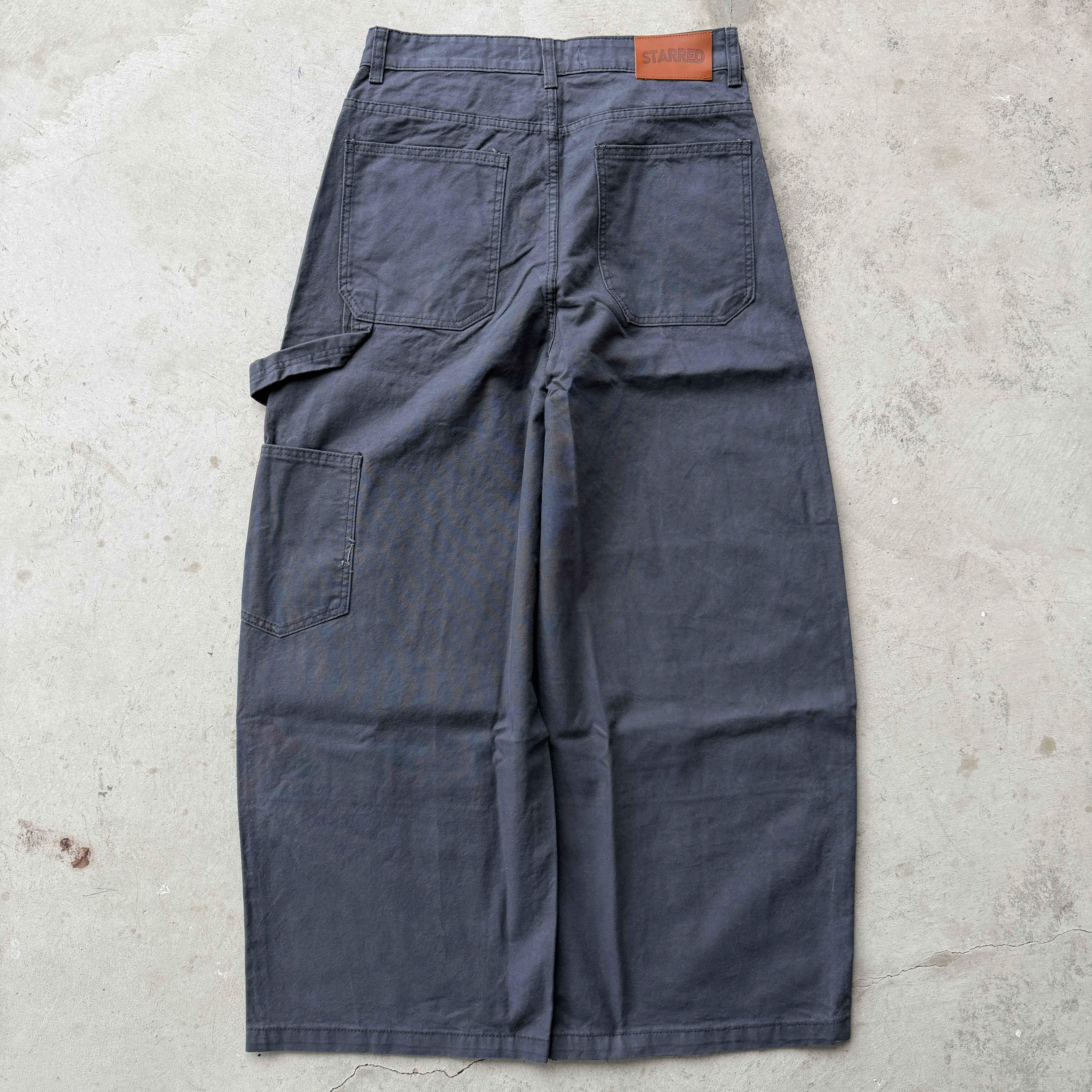 Grey Double Knee Carpenter Pants