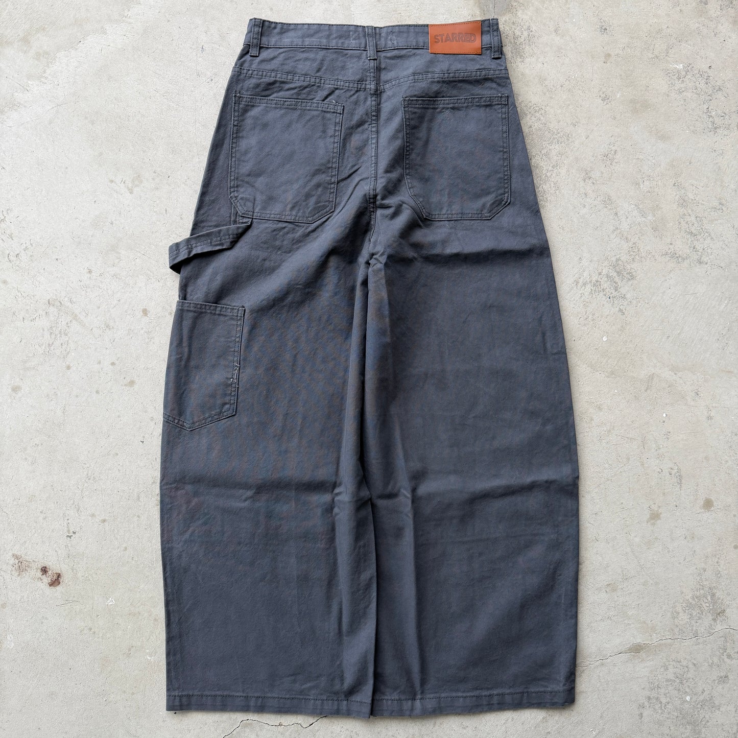 Grey Double Knee Carpenter Pants