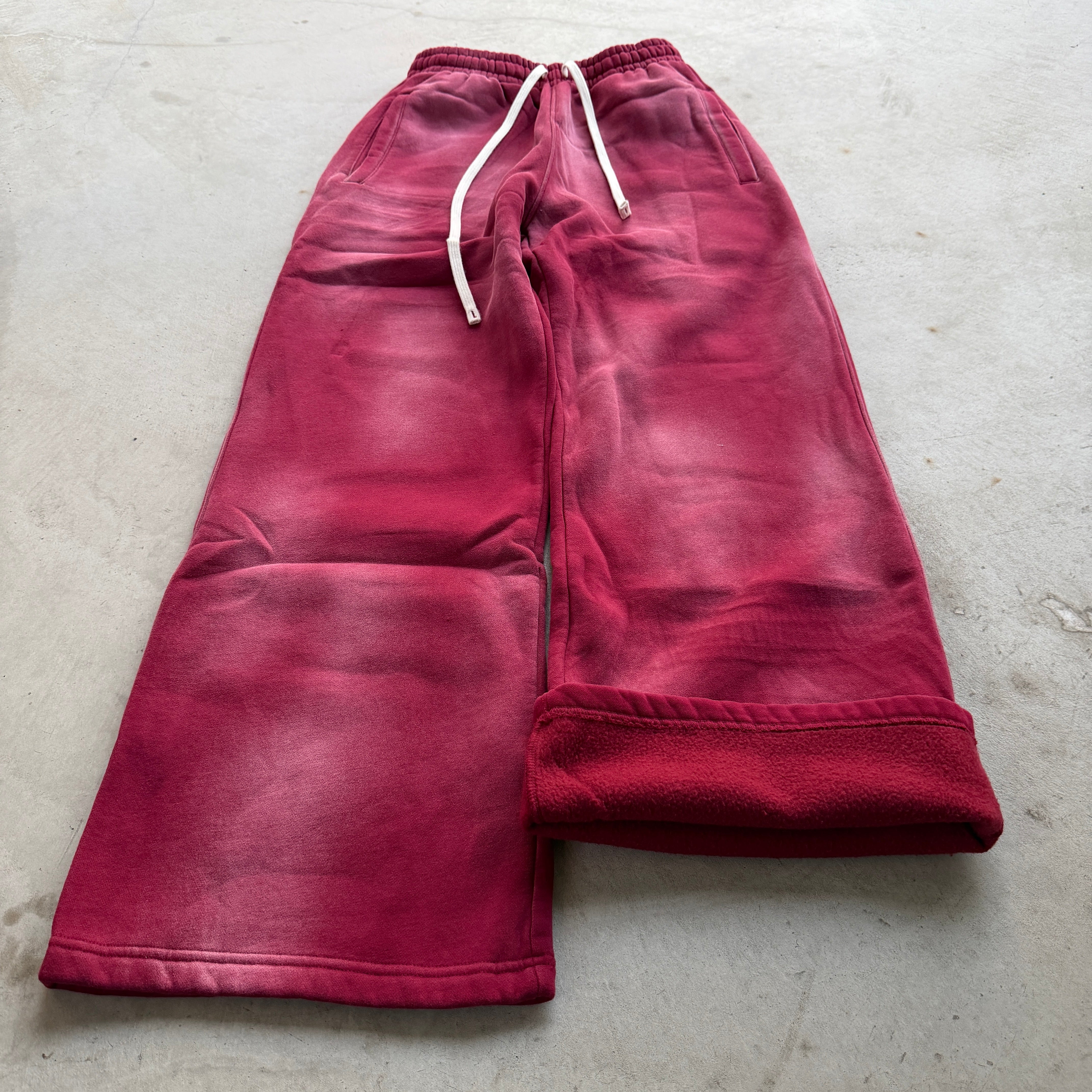 Crimson Washed Sweatpants
