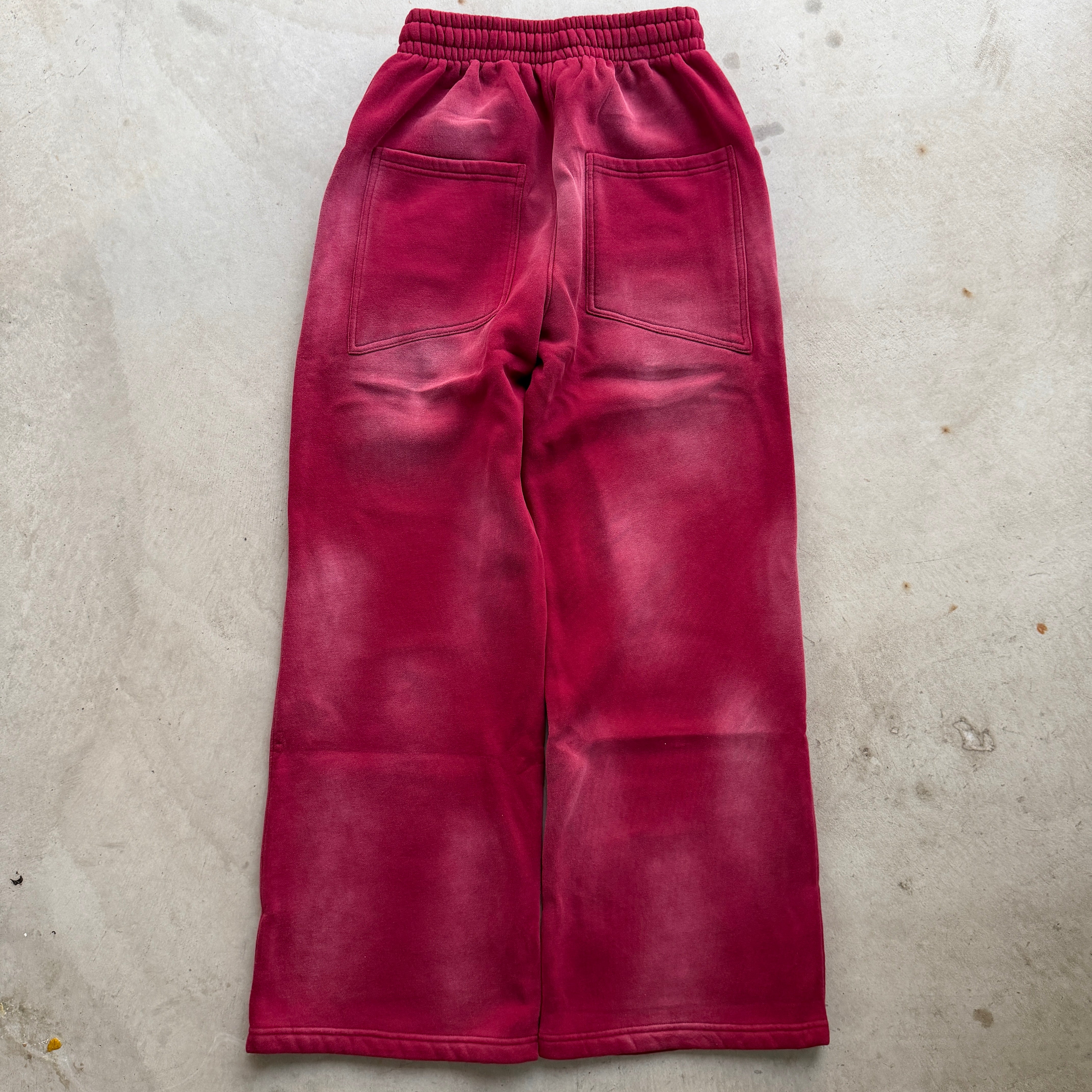 Crimson Washed Sweatpants