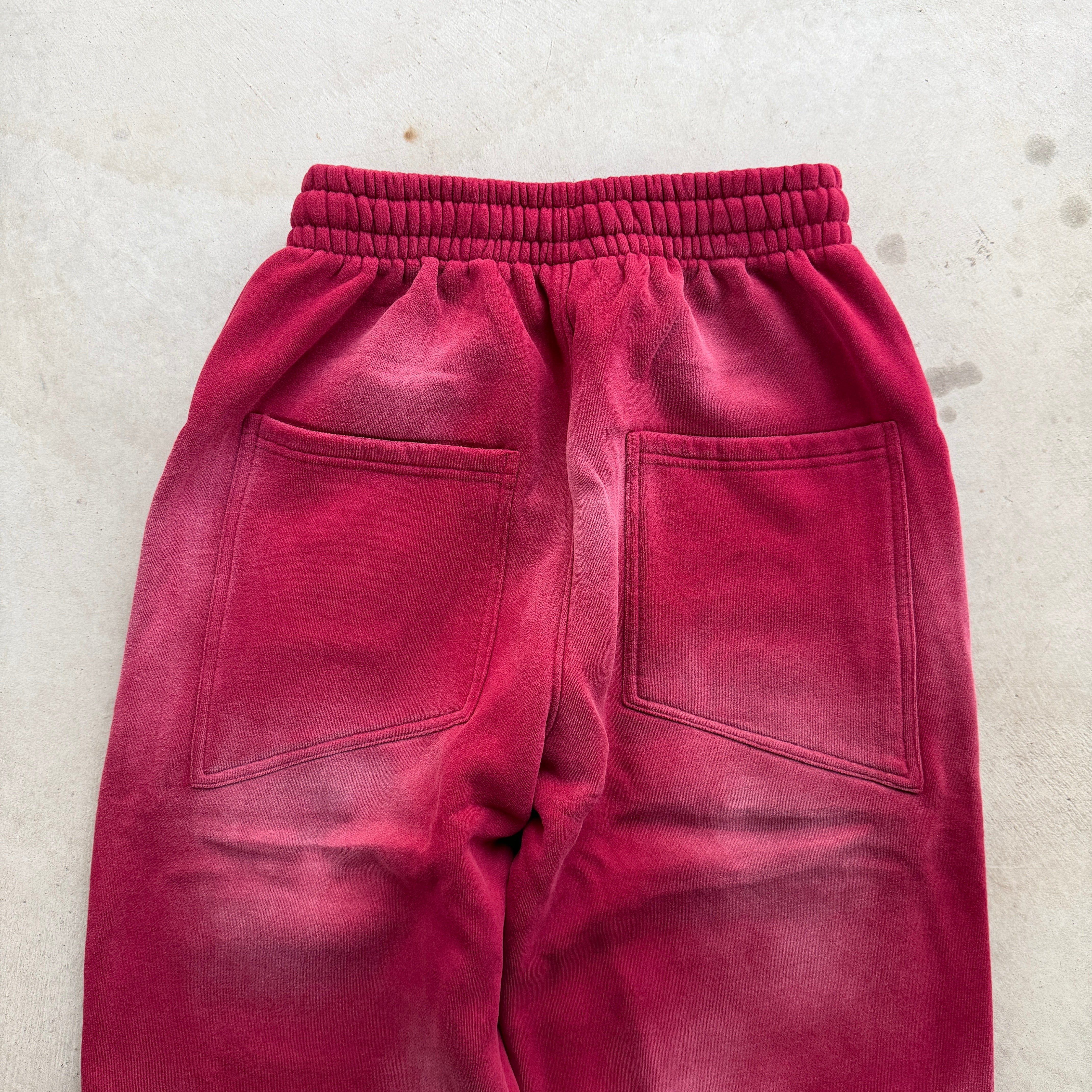 Crimson Washed Sweatpants