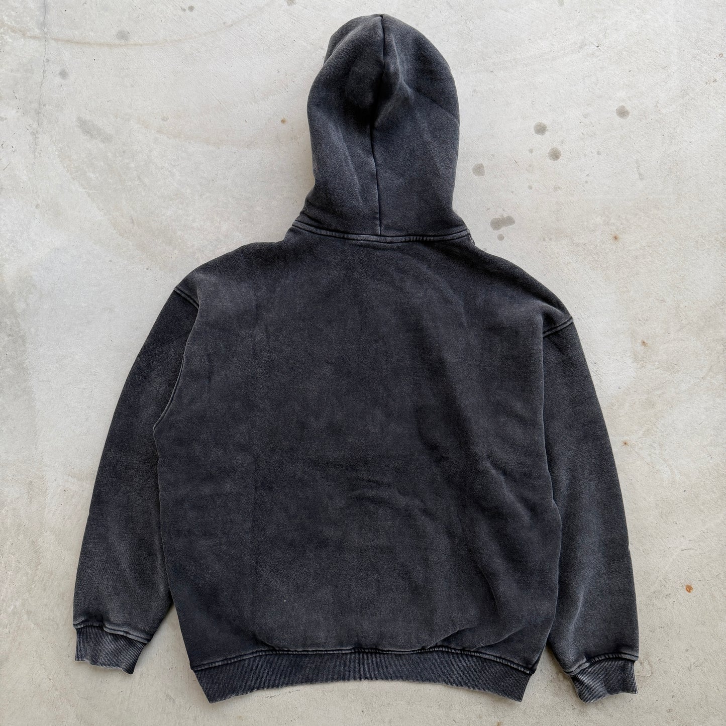 Washed Black Zip Up