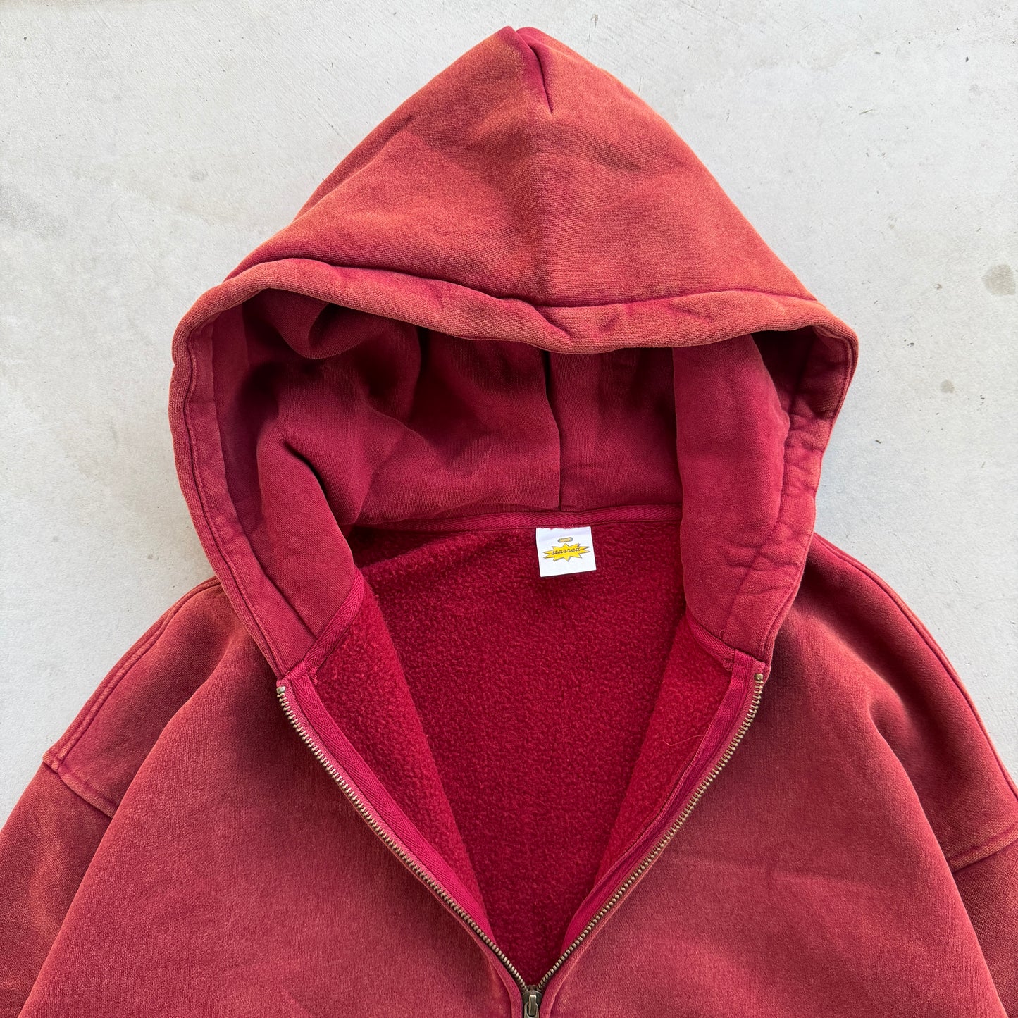 Crimson Red Zip Up