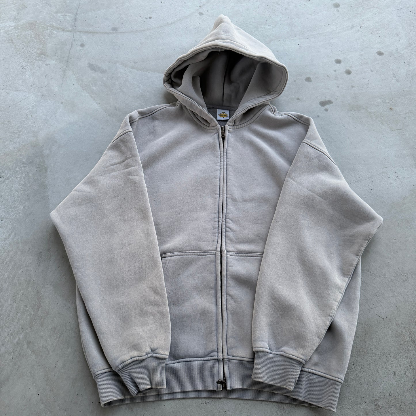 Stone Grey Zip Up