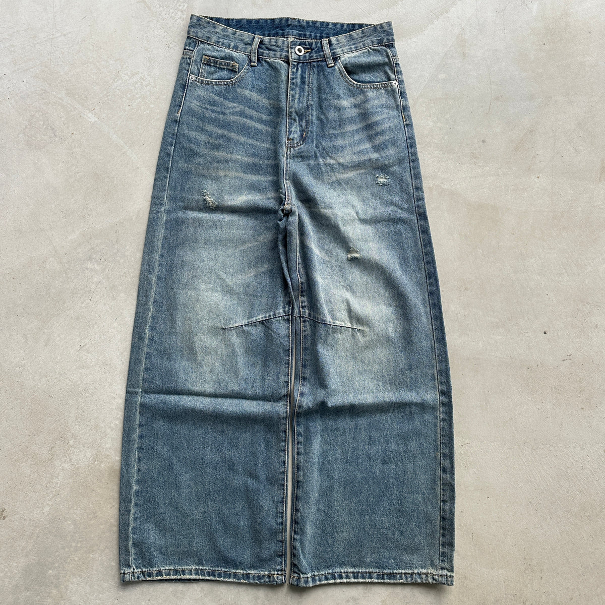 Blue Distressed Denim