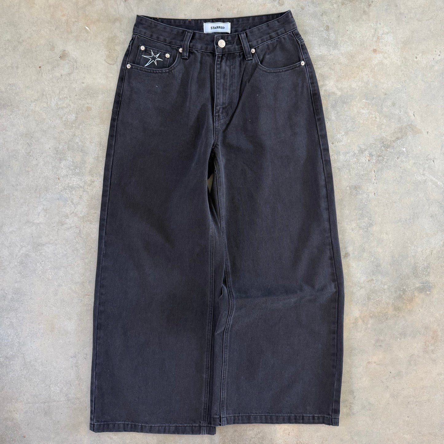 Washed Black Denim