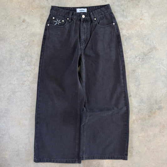 Washed Black Denim