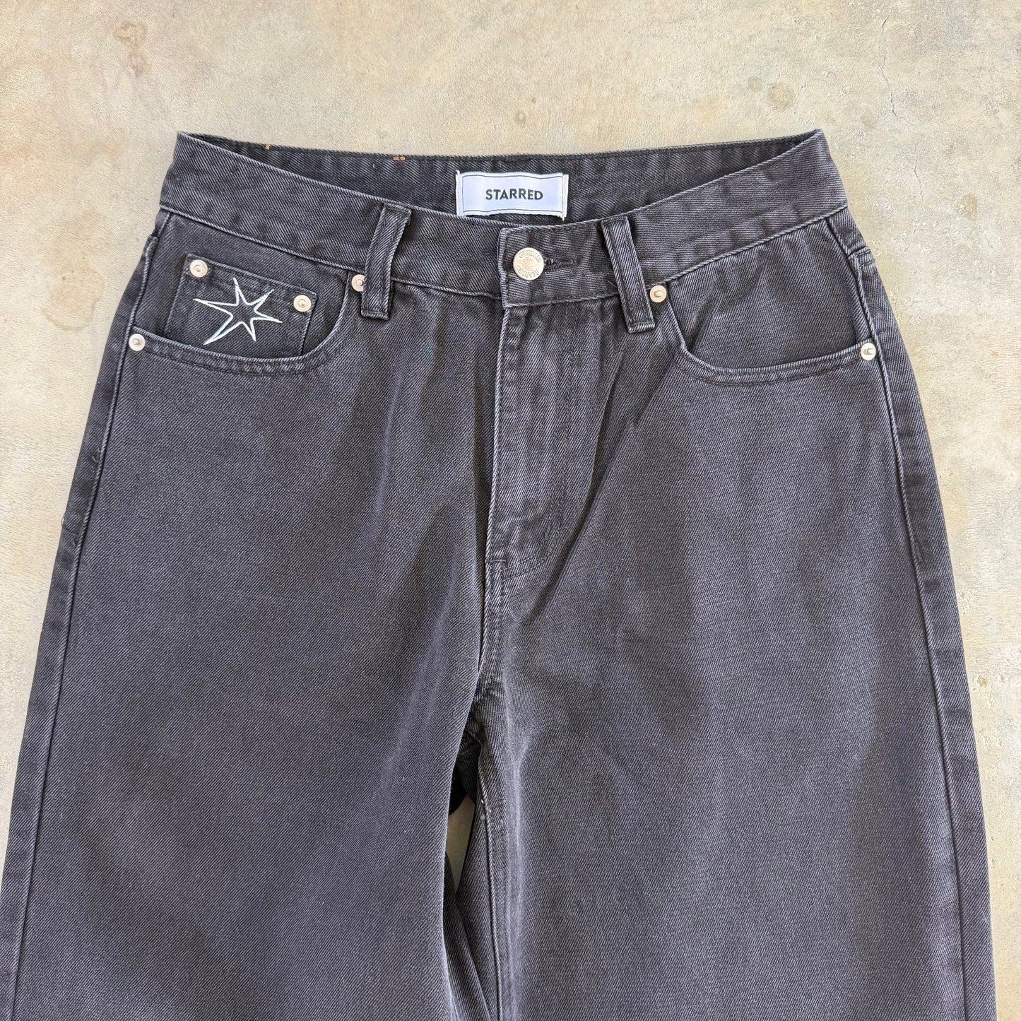 Washed Black Denim