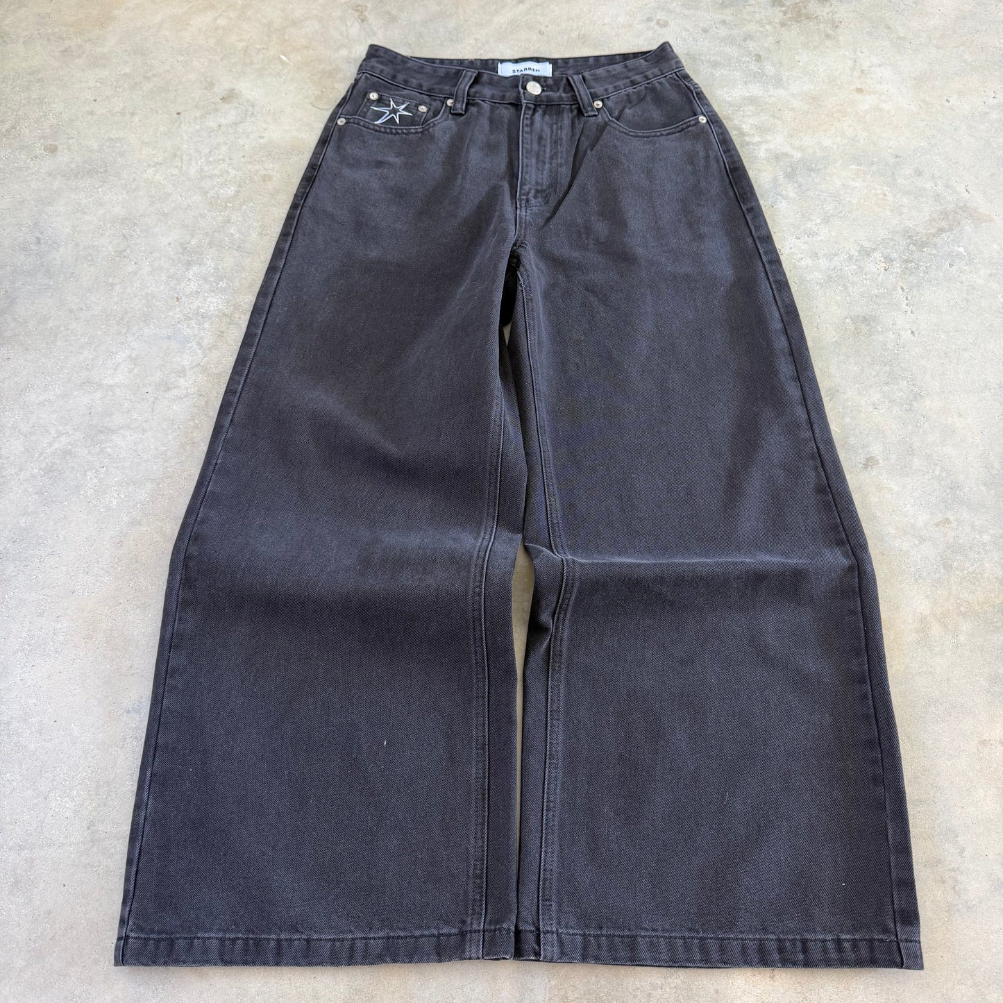 Washed Black Denim