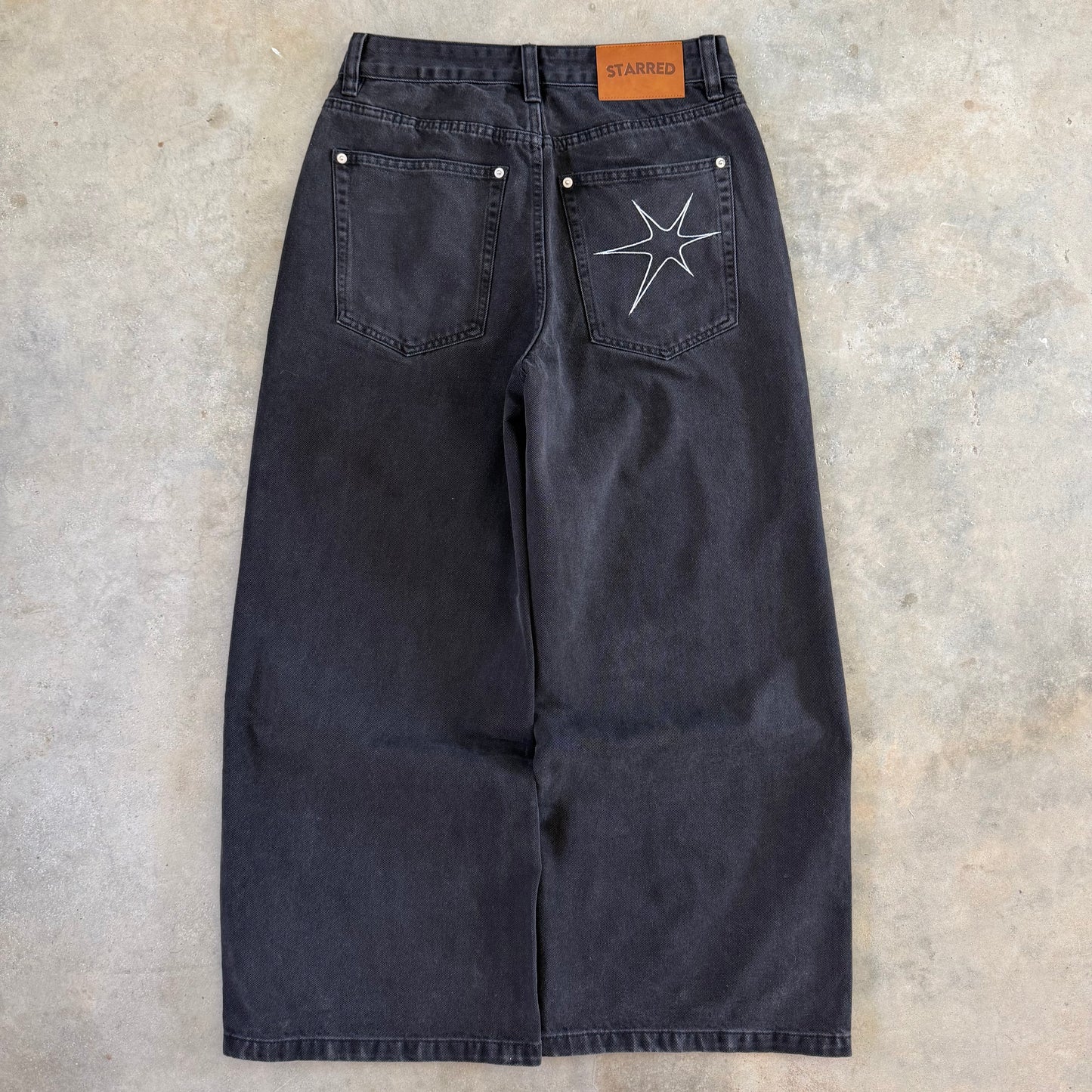 Washed Black Denim