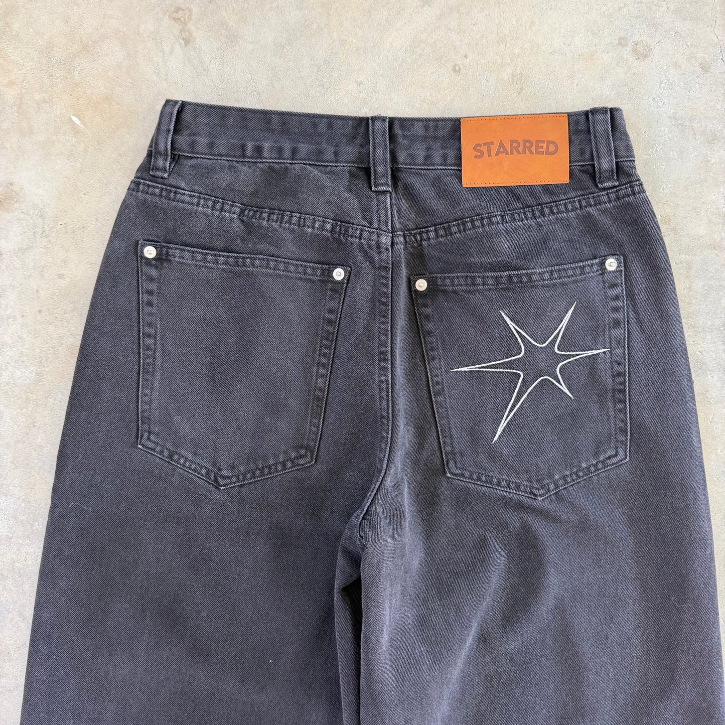 Washed Black Denim