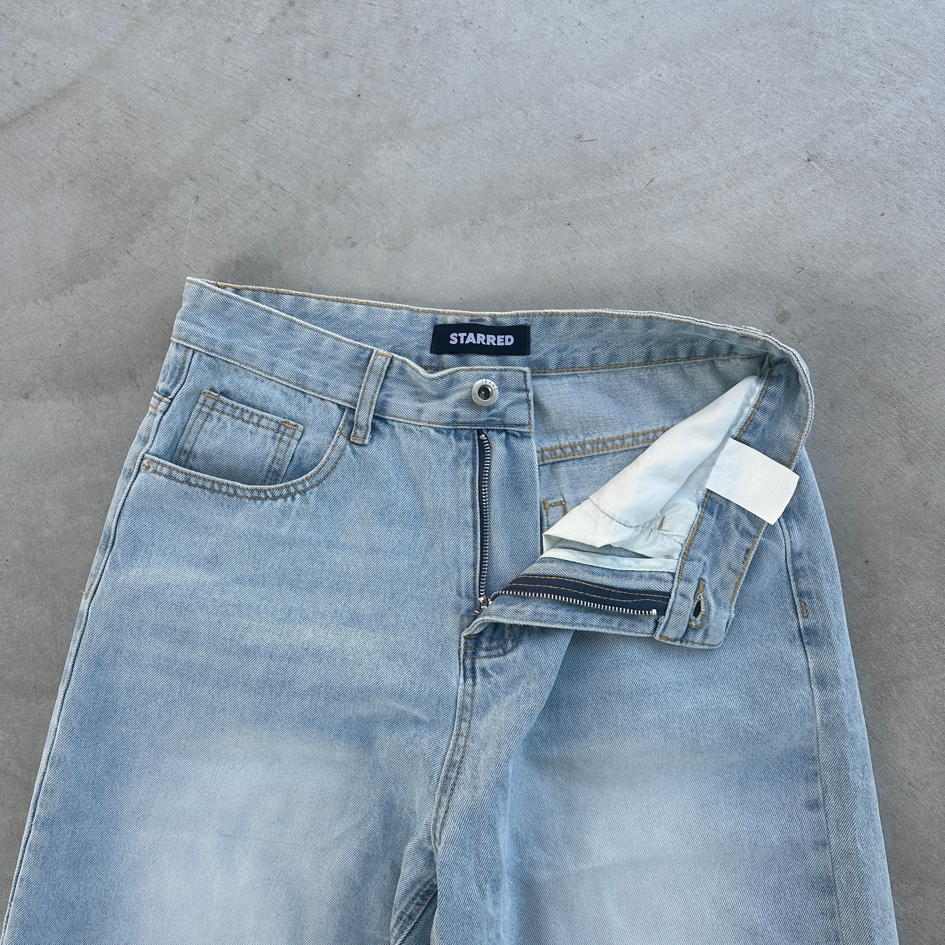 Light Wash Jorts