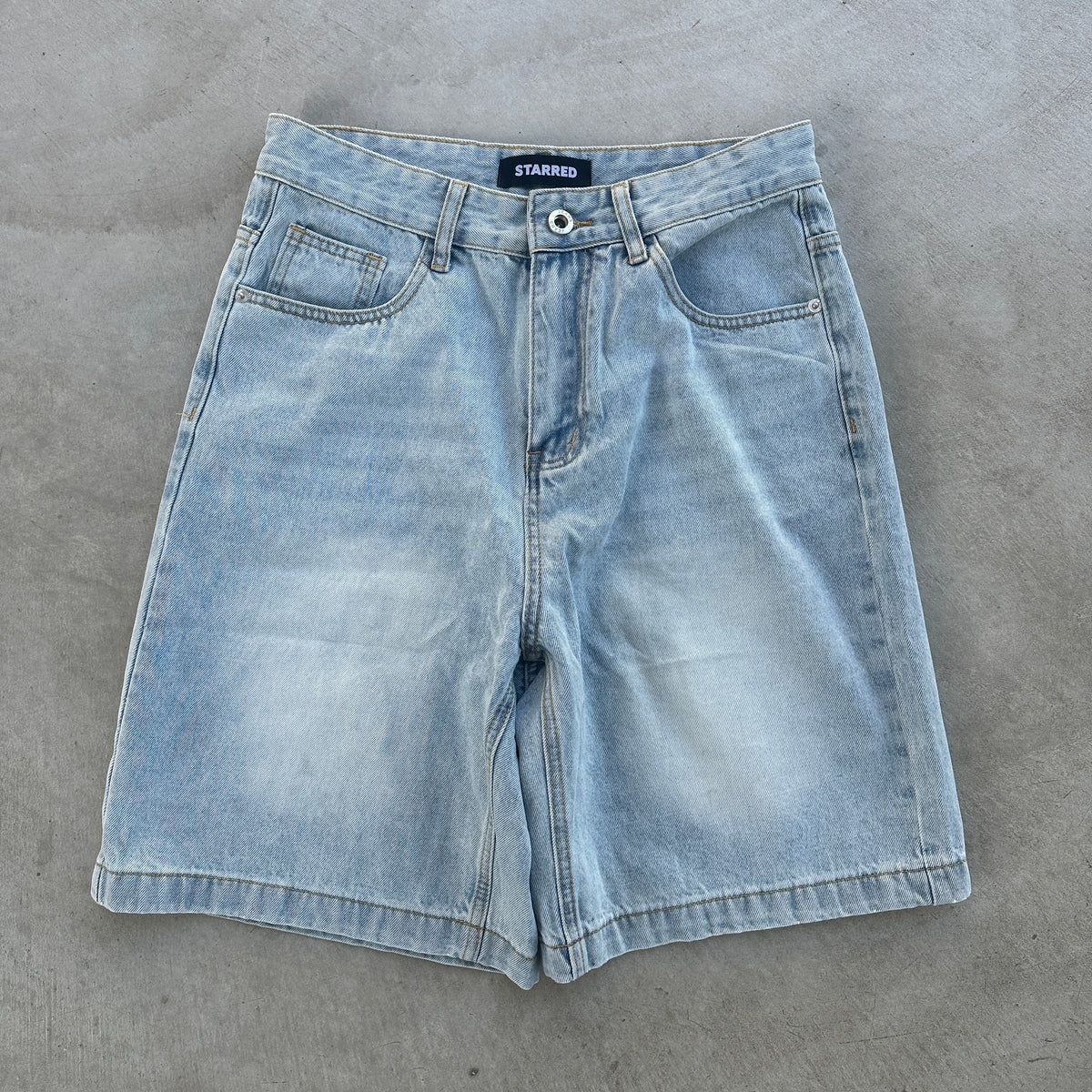 Light Wash Jorts