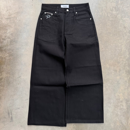 Jet Black Selvedge Denim