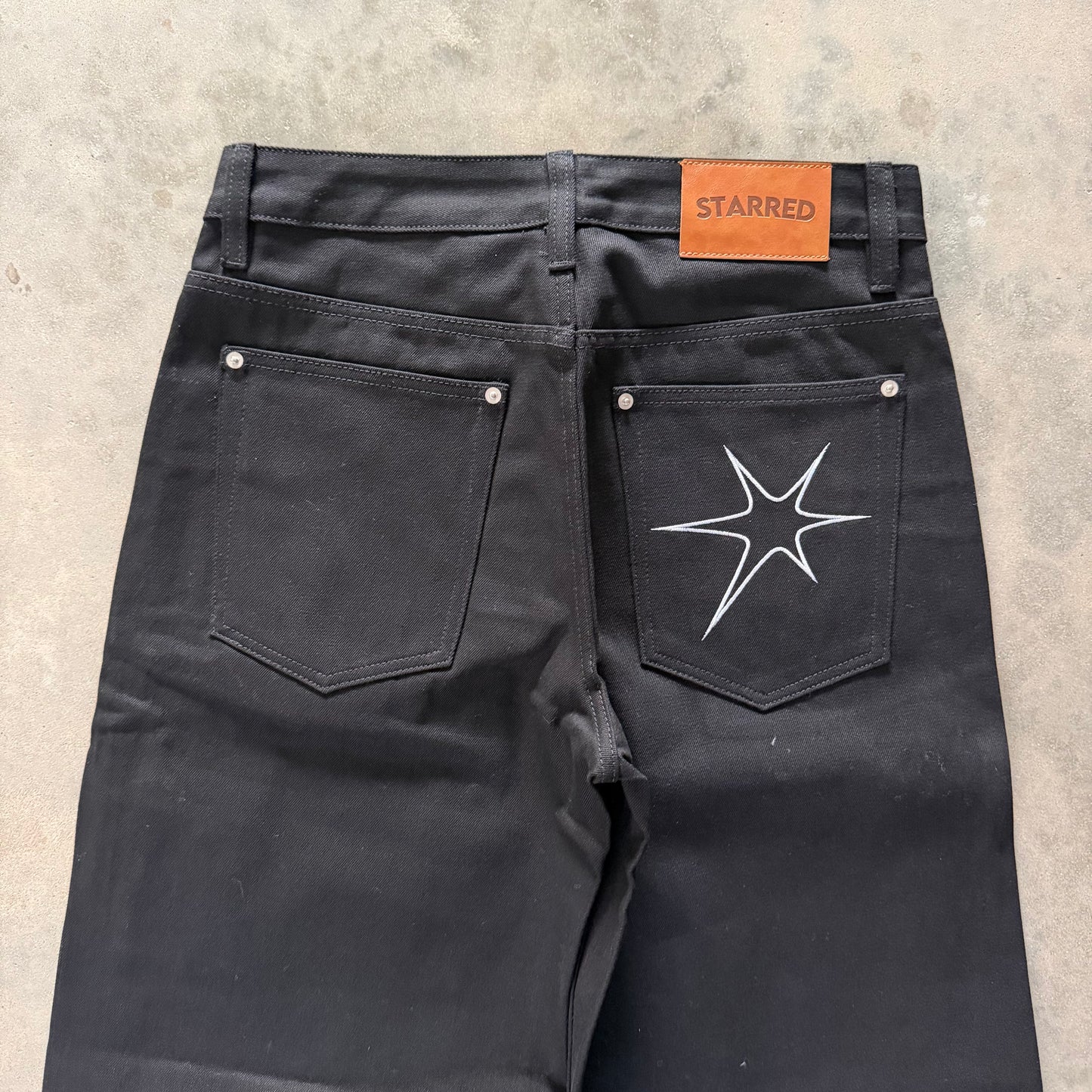 Jet Black Selvedge Denim