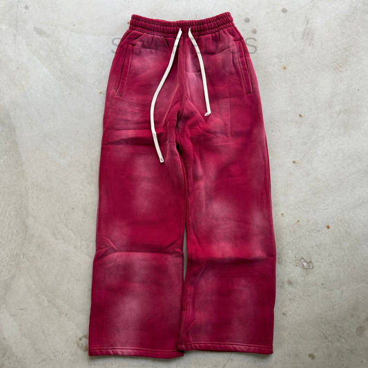Crimson Washed Sweatpants