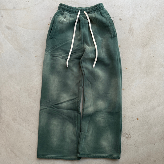 Green Washed Sweatpants